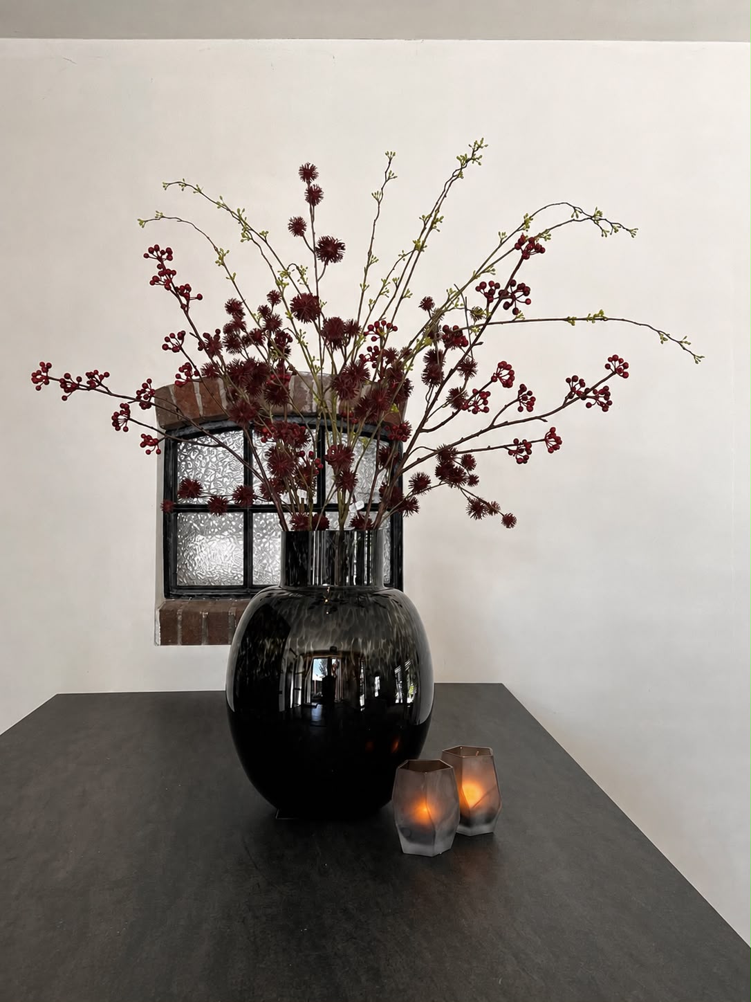 Theelicht Light and living Noble glas bruin - Afbeelding 2