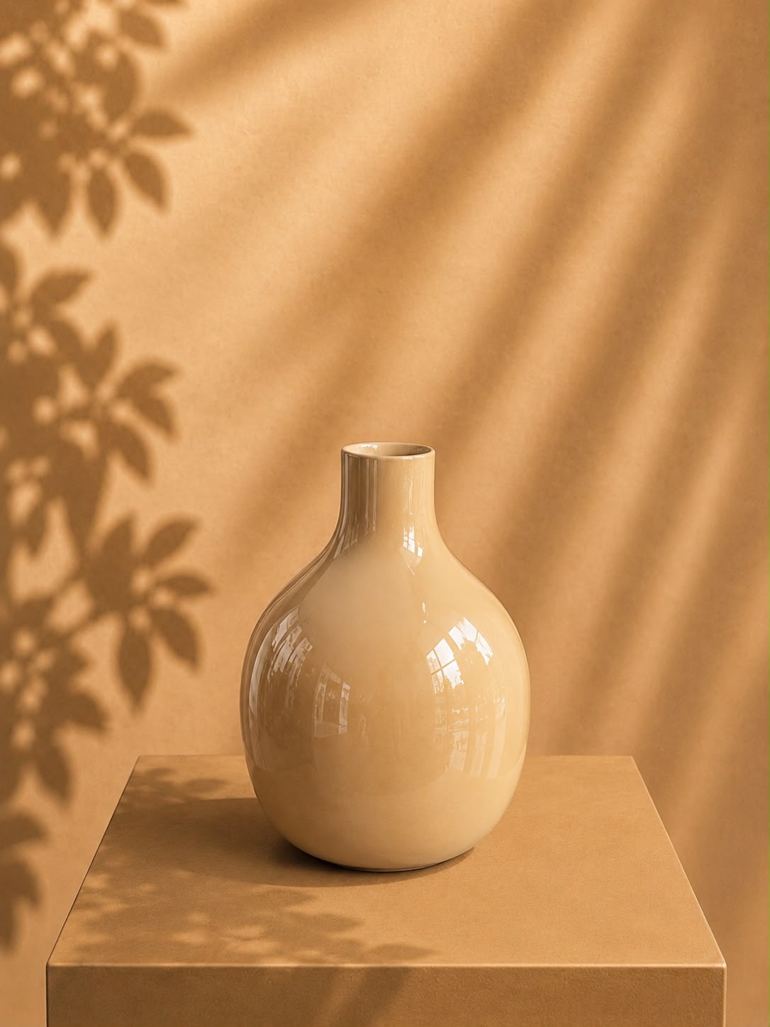 Colmore vaas Sammy beige glans