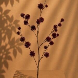 Coco Maison zijdebloem thistle spray red