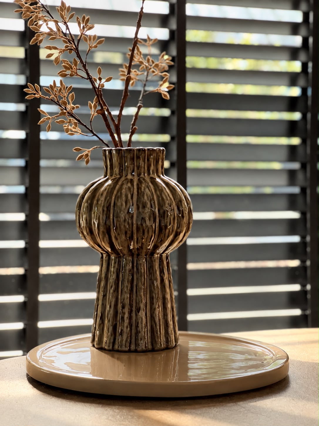Colmore Vaas Papua ceramic soft brown